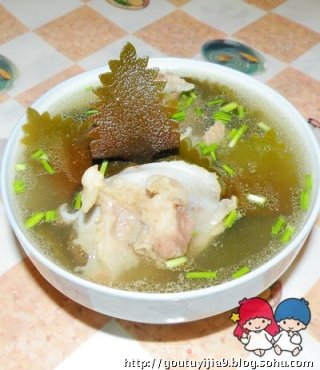 海带茎大骨汤的做法