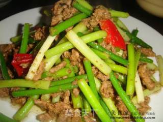 蒜苗小炒肉的做法