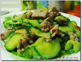 黄瓜炒肉的做法