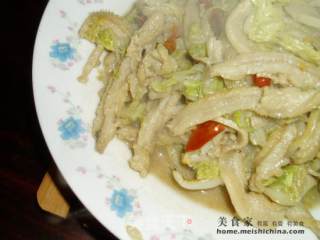 芽白炒牛肚的做法