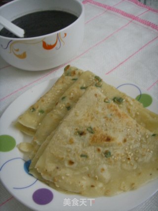 葱香鸡蛋摊饼的做法