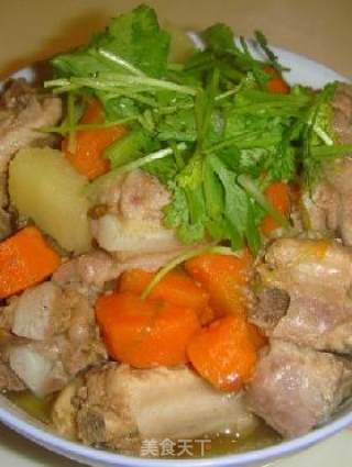 土豆萝卜炖排骨的做法