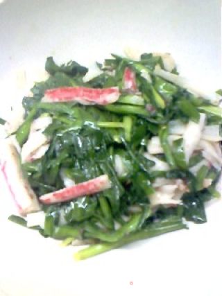 蟹柳韭菜的做法