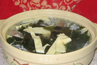 海带豆皮汤的做法