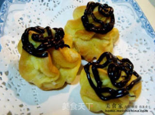 巧克力奶油蛋黄泡芙的做法