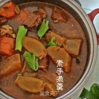罗卜烧牛肉的做法