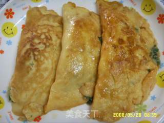韭菜肉馅蛋角的做法