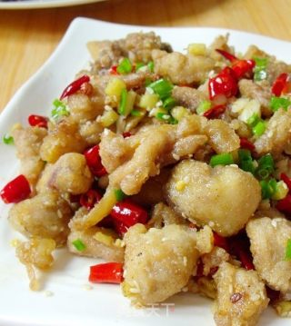 香辣鸡丁的做法
