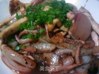家庭铁板鱿鱼的做法