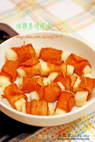 培根卷烤饵块的做法