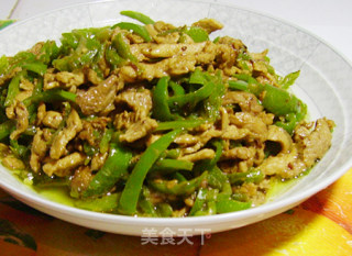 青椒肉丝的做法