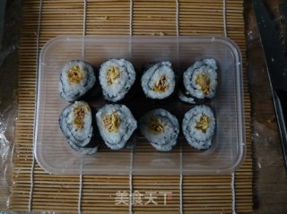 自制竹帘海苔饭卷的做法
