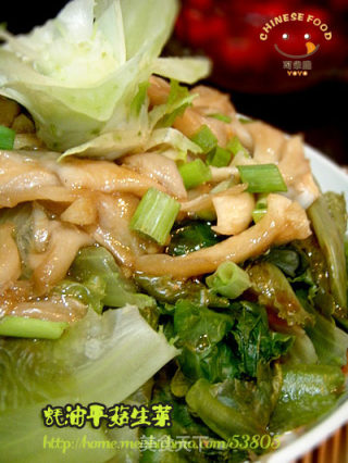 蚝油平菇生菜的做法