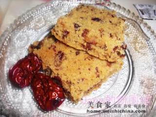 枣泥豆渣蛋糕