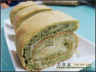 抹茶彩云蛋糕卷