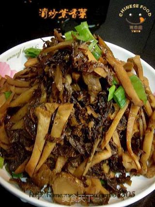 清炒紫香菜的做法