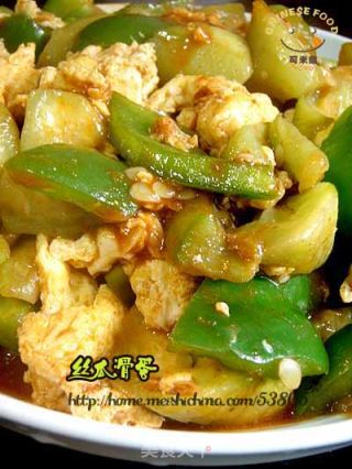 丝瓜滑蛋的做法