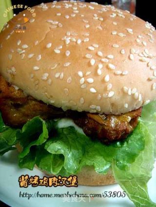 酱烤鸡肉汉堡的做法