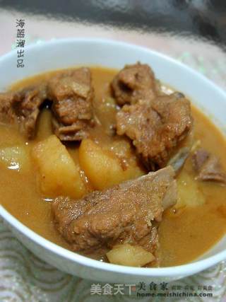 小精排炖土豆的做法