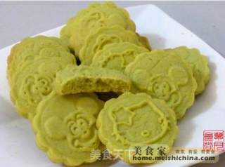 抹茶卡通饼干的做法