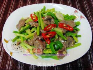 蒜苗炒牛肉的做法