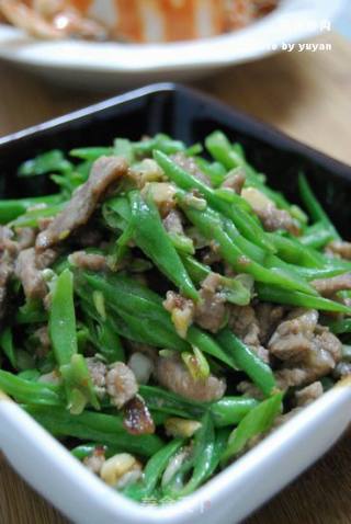 豆角炒肉的做法
