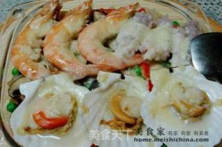 焗海鲜饭的做法