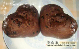 心形巧克力面包
