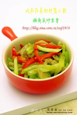 嫩南瓜炒里脊的做法