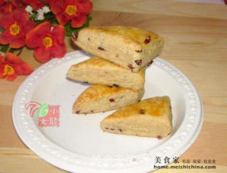 蔓越莓司康的做法