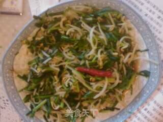韭菜银芽的做法