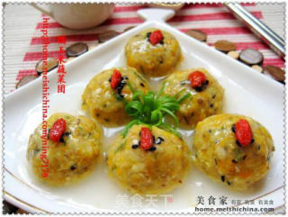 糯玉米蔬菜团子的做法