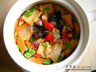 腊味砂锅豆腐的做法
