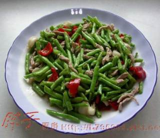 豇豆炒肉的做法