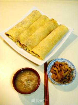 山东特色农家饭“煎饼卷大葱”的做法