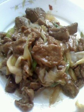 葱爆肉的做法