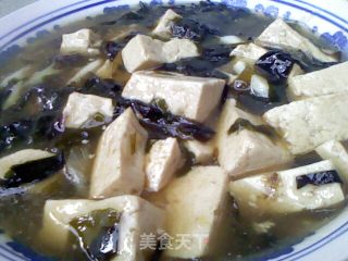 小海带炖豆腐的做法