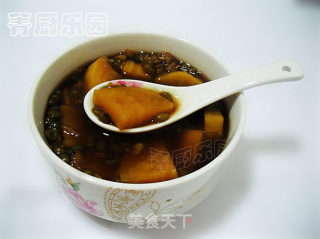 荷叶红薯绿豆沙的做法
