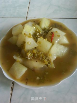 酸豇豆烧冬瓜的做法