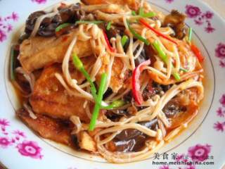 金针豆腐的做法