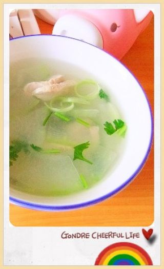 肉片翡翠汤的做法