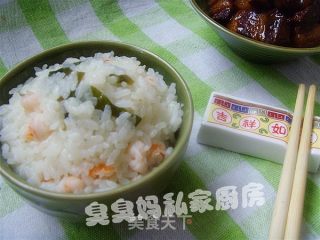 虾仁海木耳焖饭的做法
