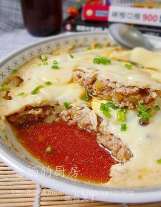 肉饼蒸蛋的做法