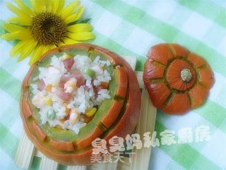 南瓜盅饭的做法