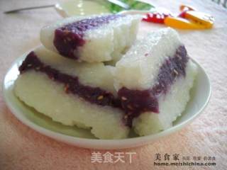 芝麻紫薯凉糕的做法