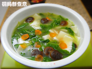 青菜香菇魔芋汤的做法