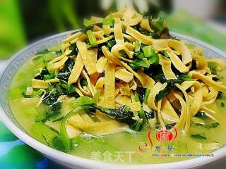 豆皮菜心的做法