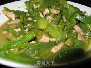 青椒炒肉丝的做法
