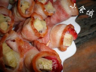果香~肉香~ 水果培根卷的做法