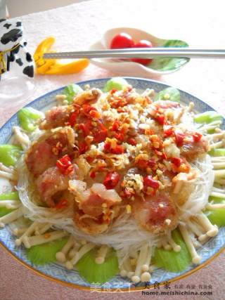 腊味蒸金针粉丝的做法
